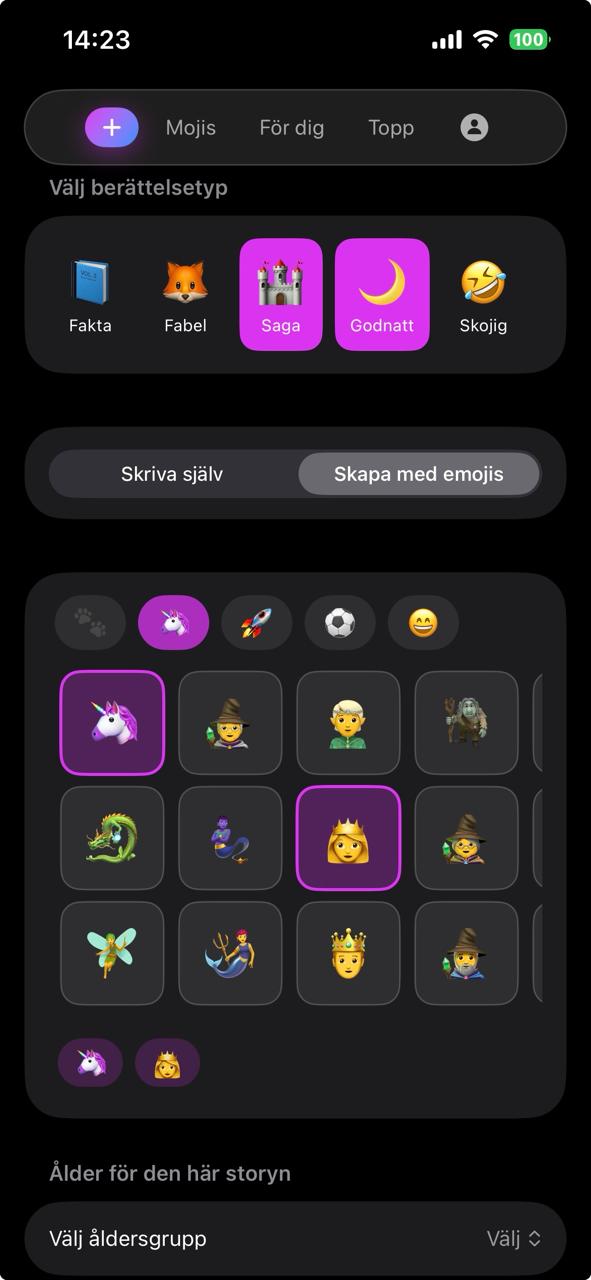 Create stories with emojis